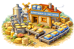 Блинчик со сметаной